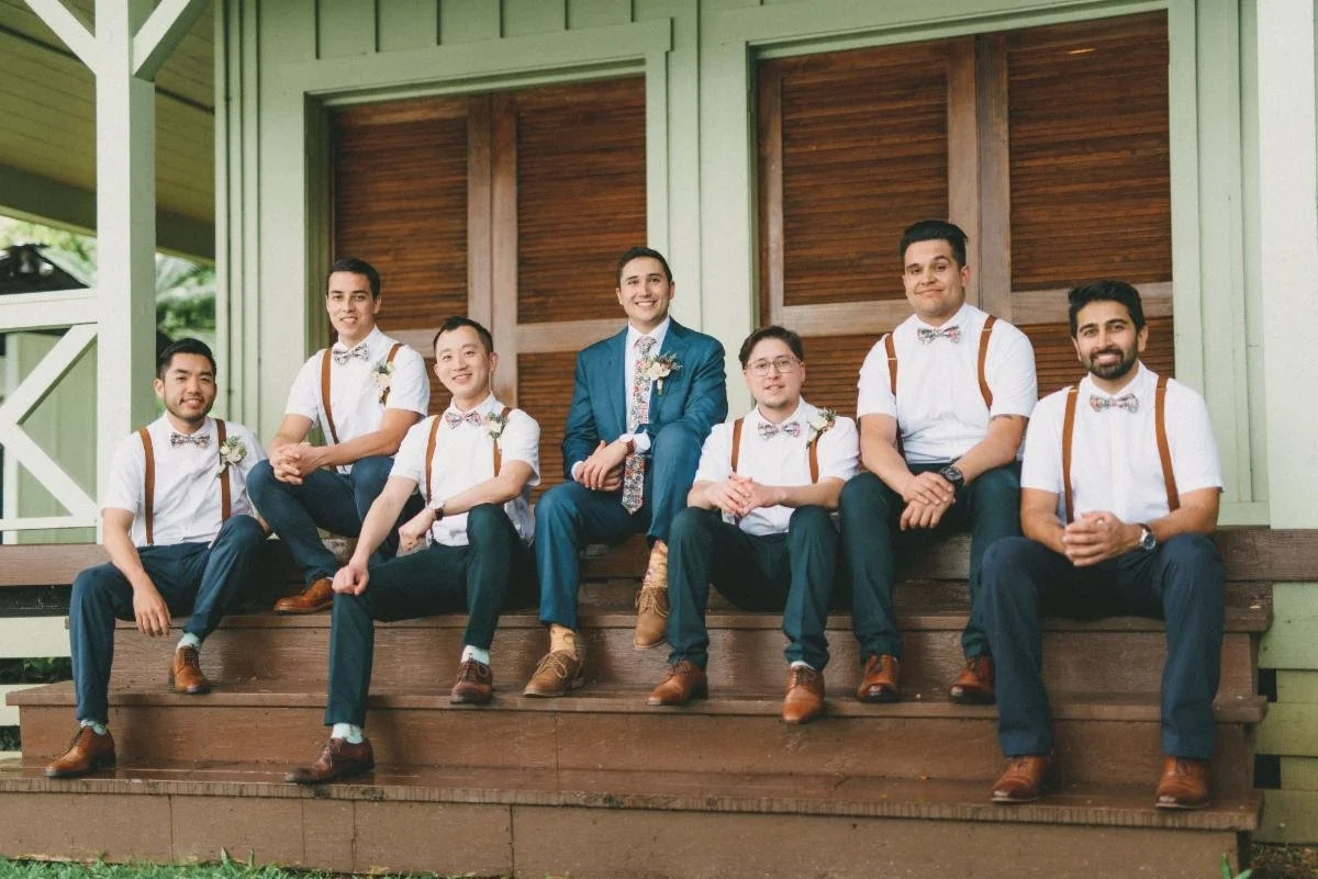 Groomsmen suspender outfit online